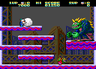 snow brothers on mega drive